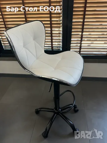 Бар стол на колелца Brooklyn black + доставка и 2г гаранция, снимка 3 - Столове - 47917311