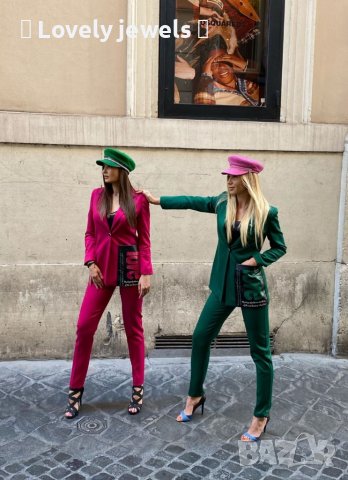 Дамски костюм в циклама цикламен, снимка 1
