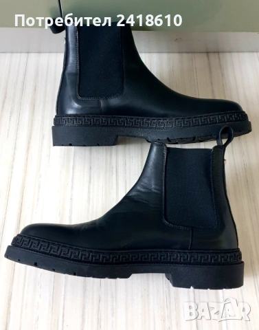 Versace Medusa Leather Ankle Boots Size 37/23.5см ОРИГИНАЛ! Дамски Боти от ест. кожа!, снимка 11 - Дамски боти - 53306711
