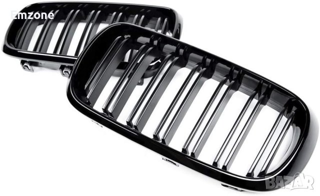 Двойни M Бъбреци Решетки за BMW X5 F15 X6 F16 Черен Гланц 2013-2019г., снимка 4 - Аксесоари и консумативи - 44399765