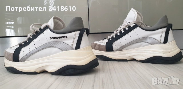 DSQUARED2 Bumpy 551 Leather Sneakers Mens Size 45/29см  ОРИГИНАЛ! Мъжки Кецове от естествена кожа!, снимка 6 - Кецове - 51798155