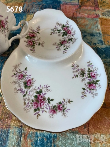 Royal Albert тенис сет Lavender Rose, снимка 7 - Антикварни и старинни предмети - 54294498