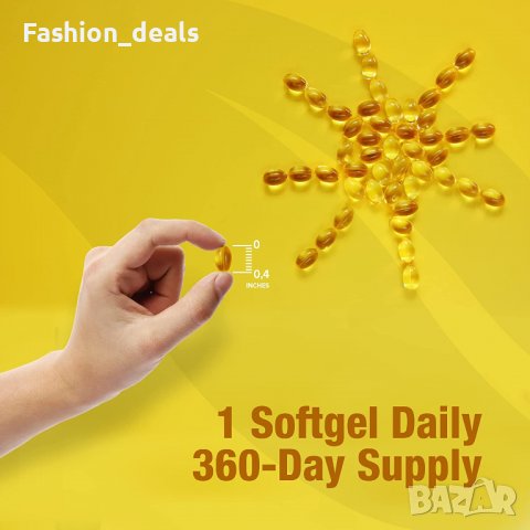 Витамин D3 2000 iu меки капсули 360 таблетки Хранителна добавка Здраве, снимка 3 - Други - 38306507