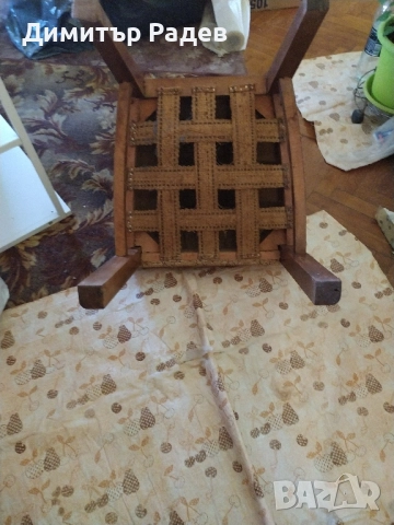 РЕТРО МАСИВНА ХОЛНА РАЗТЕГАТЕЛНА МАСА И СТОЛОВЕ МЕКА МЕБЕЛ 6 БР. ДЪРВЕС. ДЪБ, снимка 5 - Столове - 52552714