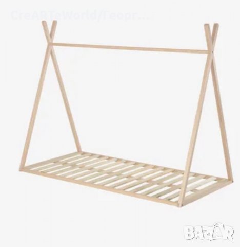 Легло тип типи по метода монтесори, снимка 4 - Бебешки легла и матраци - 33998200