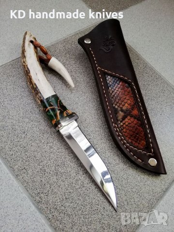 Ръчно изработен ловен нож от марка KD handmade knives ловни ножове, снимка 2 - Ловно оръжие - 39889760