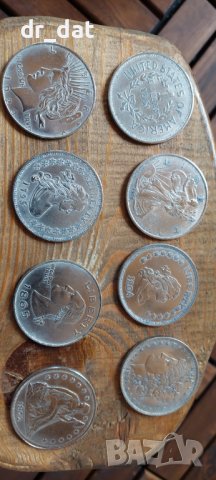 Комплект американски метални долари 8 броя