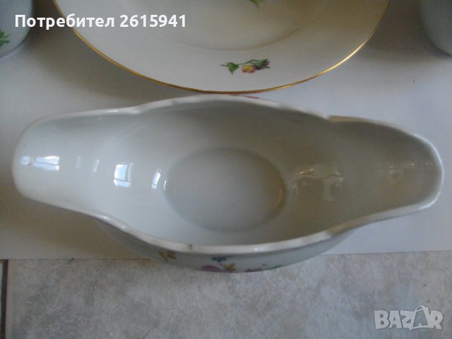 PORZELLAN-MADE IN BULGARIA-Ретро/Винтидж БГ Порцелан от СОЦА/Период НРБ-Китка-Нови Пазар, снимка 5 - Прибори за хранене, готвене и сервиране - 39215656