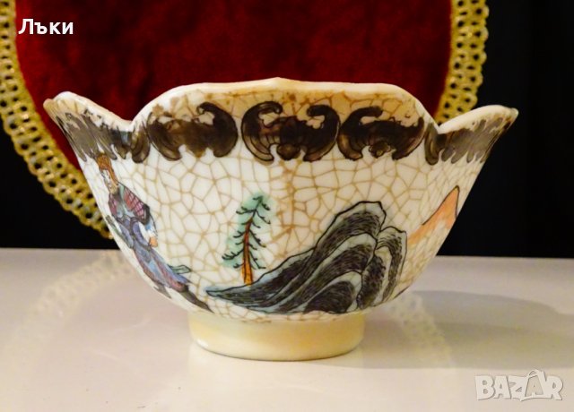 Купичка,купа китайски порцелан Qianlong, снимка 7 - Антикварни и старинни предмети - 42244027