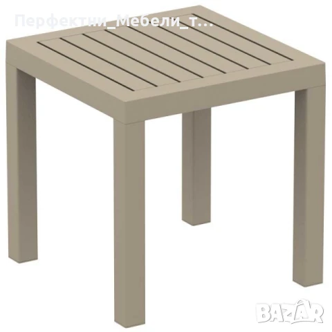 Луксозен устойчив шезлонг в бежев цвят с бежева мрежа-на склад, снимка 3 - Градински мебели, декорация  - 50695669