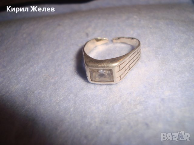 СТАР СРЕБЪРЕН СКЪПОЦЕНЕН РЕГУЛИРУЕМ АРТ ПРЪСТЕН СРЕБРО 925 с ЮВЕЛИРНО ФАСЕТИРАН МОЙСАНИТ 27202, снимка 17 - Пръстени - 36817797