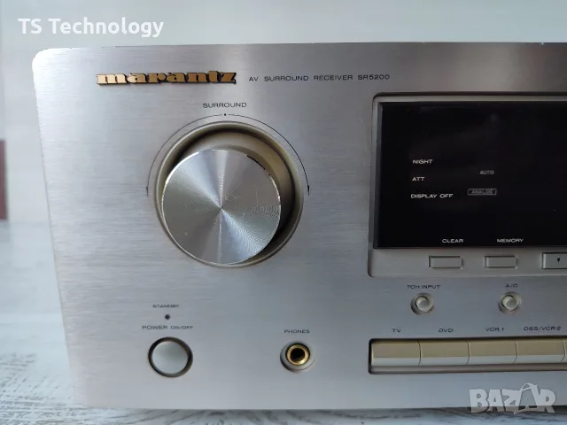 6.1 AV Ресивър Marantz SR5200 (Шампанско) – 6х90W, Оптични входове, снимка 3 - Ресийвъри, усилватели, смесителни пултове - 56046996