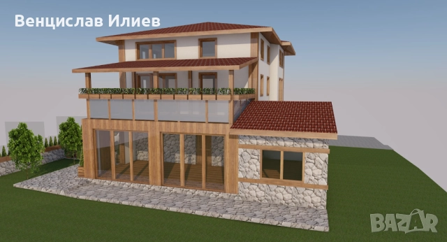 Уникален имот с готов проект за къща за гости – с. Долно Драглище, снимка 15 - Къщи - 51812950