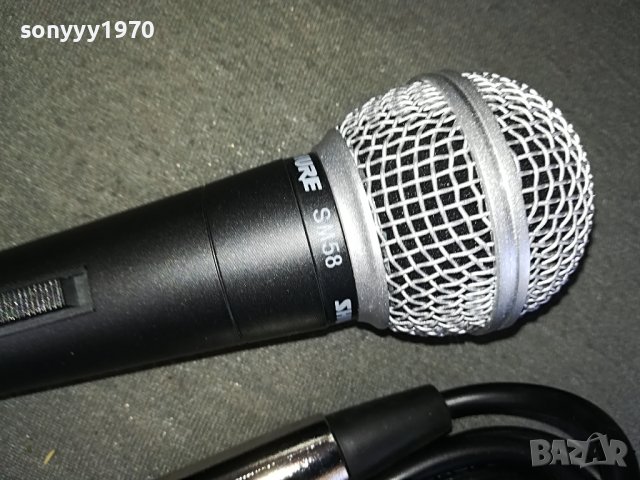 shure sm58+cable 1005221039, снимка 3 - Микрофони - 36712164
