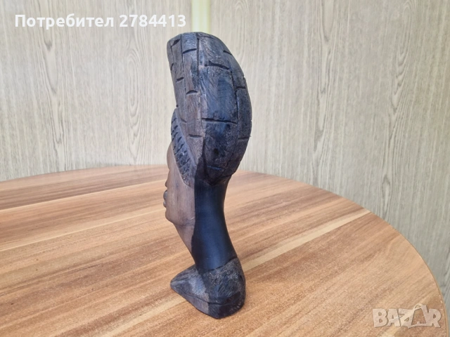 Африканска статуетка / дърворезба 24 см., снимка 4 - Статуетки - 54363354