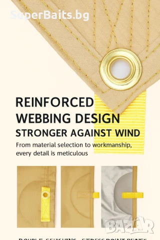 Олекотена Тента (TARP) за Трекинг, Плаж, Излет, снимка 10 - Къмпинг мебели - 50775394