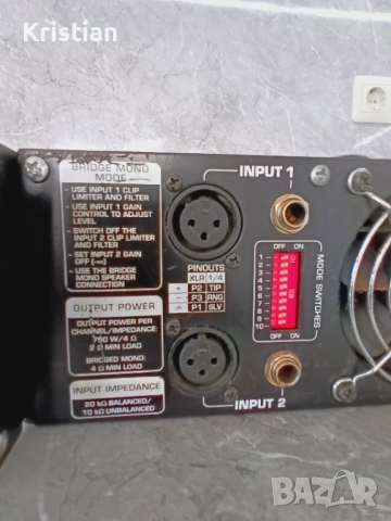 Професионално крайно стъпало/усилвател/Behringer EP2500, снимка 5 - Ресийвъри, усилватели, смесителни пултове - 52590707