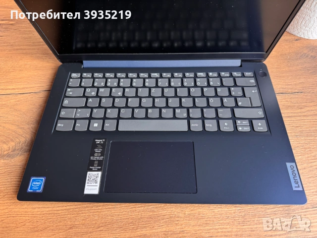 Lenovo IdeaPad Slim 1 | Intel Celeron N4020 | 4GB RAM | 128GB SSD | Windows 11 | Ползван 3 месеца | , снимка 2 - Лаптопи за работа - 54137164