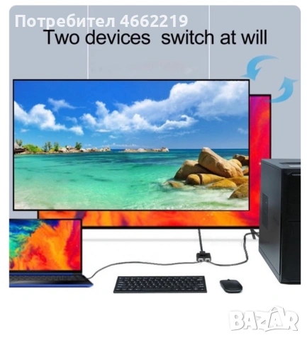 Двупосочен HDMI суич, снимка 4 - Друга електроника - 53911749