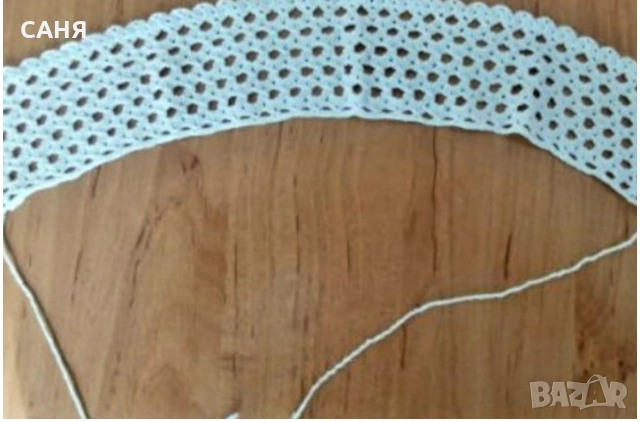 Ръчно плетиво на една кука,от миналото, снимка 4 - Декорация за дома - 53257615