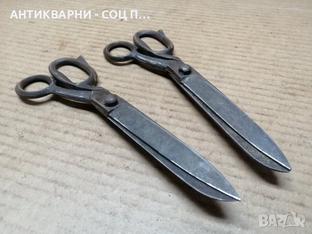 Комплект Стари Ковани Български Ножици, Стара Кована Българска Ножица. , снимка 2 - Антикварни и старинни предмети - 44354251