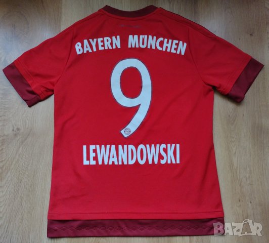 Bayern Munchen / ADIDAS / детска футболна тениска на Байерн Мюнхен , #9 Lewandowski, снимка 1 - Детски тениски и потници - 44242278