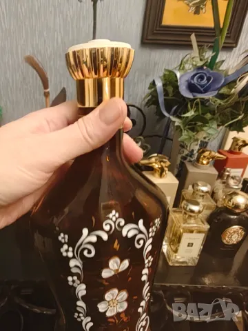 Шише за алкохол Мурано рисувано с позлата, снимка 6 - Декорация за дома - 48695326