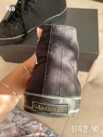 Мъжки кецове Calvin Klein черни, снимка 2 - Кецове - 47328032