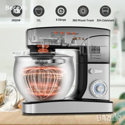 Име
Планетарен миксер 12L 2500W, снимка 7 - Съдове за готвене - 55968093