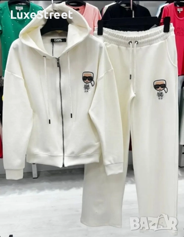 Дамски Комплект - лого Бродирано 🤍 Karl Lagerfeld, снимка 3 - Спортни екипи - 52427529