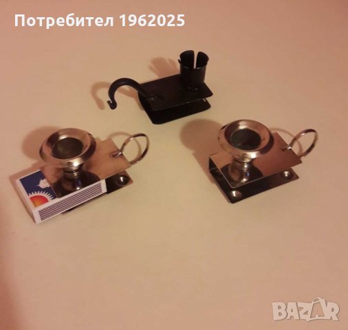 Шведски месингови свещници/поставки за кибрит, снимка 2 - Антикварни и старинни предмети - 29881501