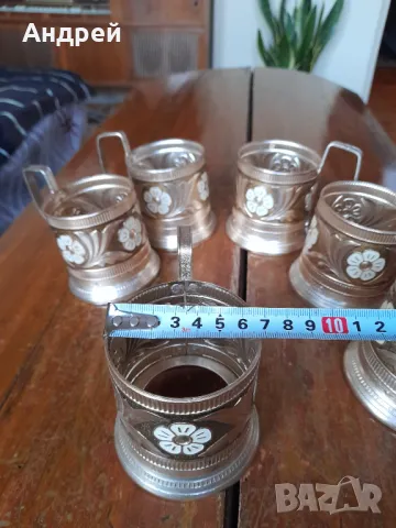 Стари чаши за подстакани,подстакан #3, снимка 5 - Други ценни предмети - 48996131