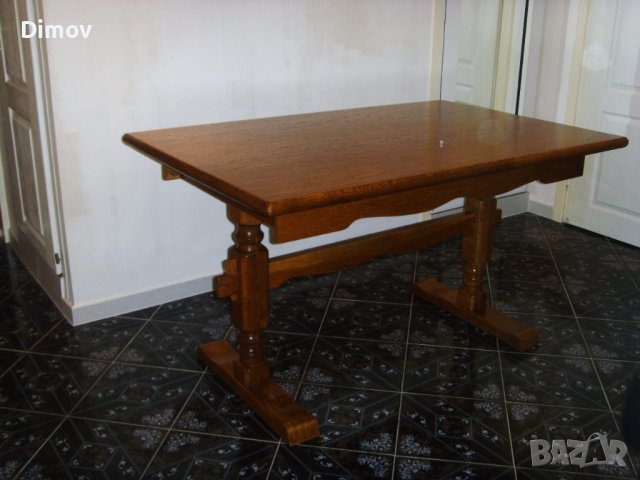 Маса с 4 стола, масив. Внос., снимка 8 - Маси - 37766221