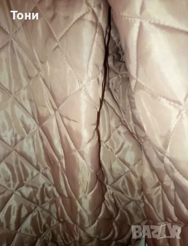 Нова Дамска Розова Зимна Парка Яке с Качулка L/XL, снимка 6 - Якета - 55943556