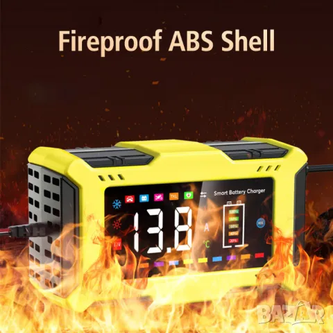 Смарт Импулсно Зарядно за Акумулатори 12v 6A, снимка 7 - Аксесоари и консумативи - 50241018