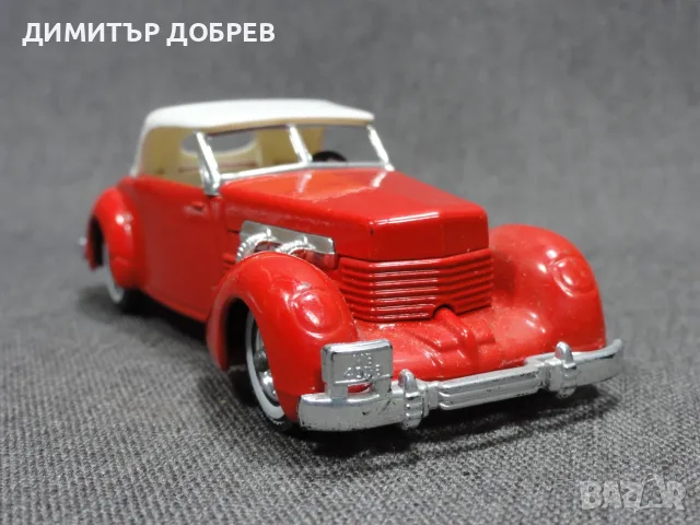 1/43 СТАРА РЕТРО МЕТАЛНА КОЛИЧКА MATCHBOX YESTERYEAR Y18 1937 CORD MODEL 812 ENGLAND, снимка 5 - Колекции - 55943366