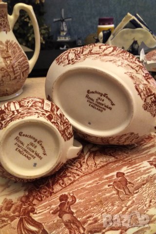 Антикварен английски порцеланов сервиз 26 части , снимка 12 - Антикварни и старинни предмети - 31641667