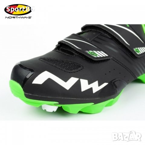 Детски 0бувки за колоездене Northwave HAMMER JUNIOR MATT BLACK - ELECTRIC GREEN / Номер 31, 32, 33, снимка 2 - Спортна екипировка - 37128759