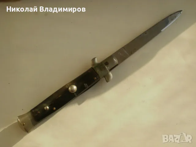 Джобен нож италиански patent rostfrei дръжка от рог, снимка 1