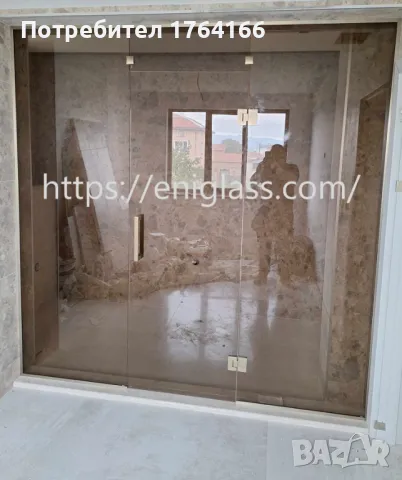 Стъклена стена до тавана за сауна ефект в парна баня, снимка 2 - Душ кабини и вани - 48364519