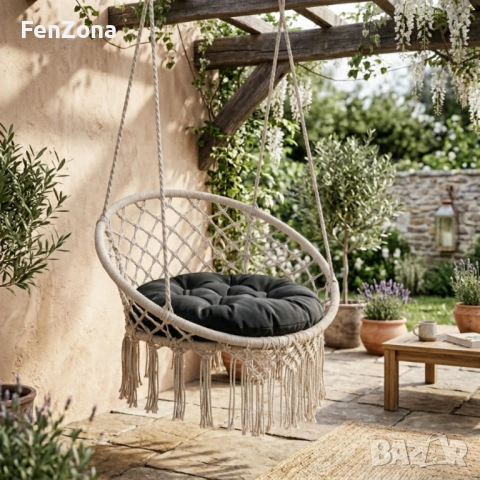 Висяща градинска люлка, с възглавница или без, снимка 6 - Други - 54227547