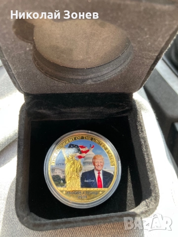Сувенирни монети Доналд Тръмп 2025, снимка 2 - Колекции - 51485106