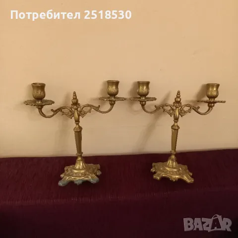 Комплект Френски свещници , снимка 2 - Антикварни и старинни предмети - 48016837