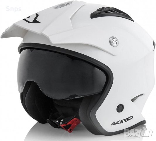 Каска за мотор Acerbis , XS (53/54), бяла, снимка 6 - Аксесоари и консумативи - 37724265