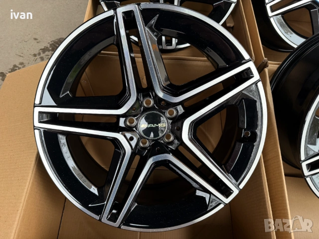4 бр. чисто нови алуминиеви джанти Mercedes 20'' 5x112 , централен отвор 66.5, 8.5J ET36, снимка 8 - Гуми и джанти - 53039945