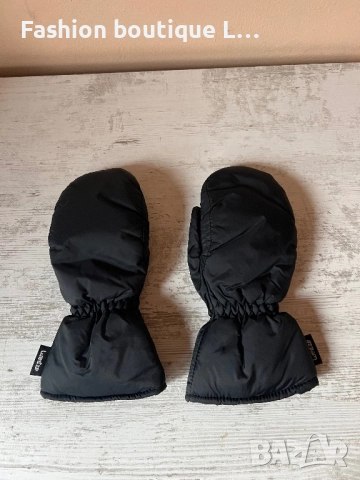 Дамски черни зимни ръкавици с цяла лапа и ластик на китката 🖤