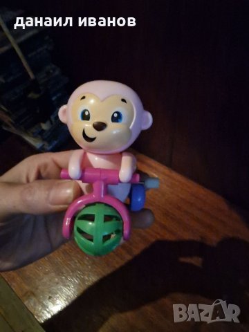 Бебешка играчка маймунка 10 см.розова, снимка 4 - Електрически играчки - 36678936