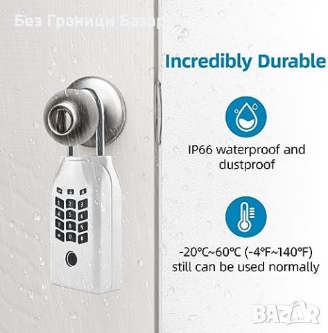 Нова Умна Кутия за Ключове с Пръстов Отпечатък и APP - Защита и Удобство, снимка 7 - Други стоки за дома - 44158171