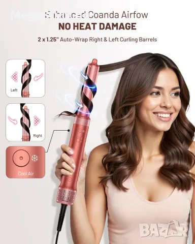 Мултифункционален уред за коса 5 в 1 HITTIONA High-Speed Air Styler, снимка 7 - Сешоари - 55950706