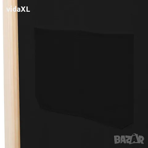 vidaXL Параван за стая, 6 панела, черен, 240х170х4 cм, текстил, снимка 6 - Паравани - 56146429